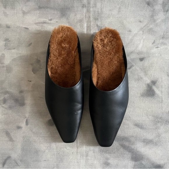 Neous Alba Shearling Lined Leather Mules - Picture 3 of 8